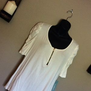 NWT XL NY Collection White Blouse